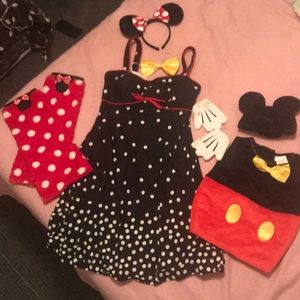 Matching mommy&me Mickey and Minnie Mouse costume